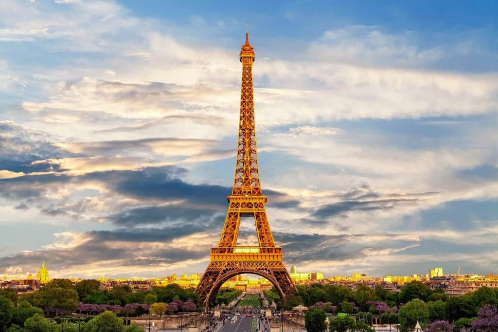 The Eiffel Tower - a symbol of France and French translation